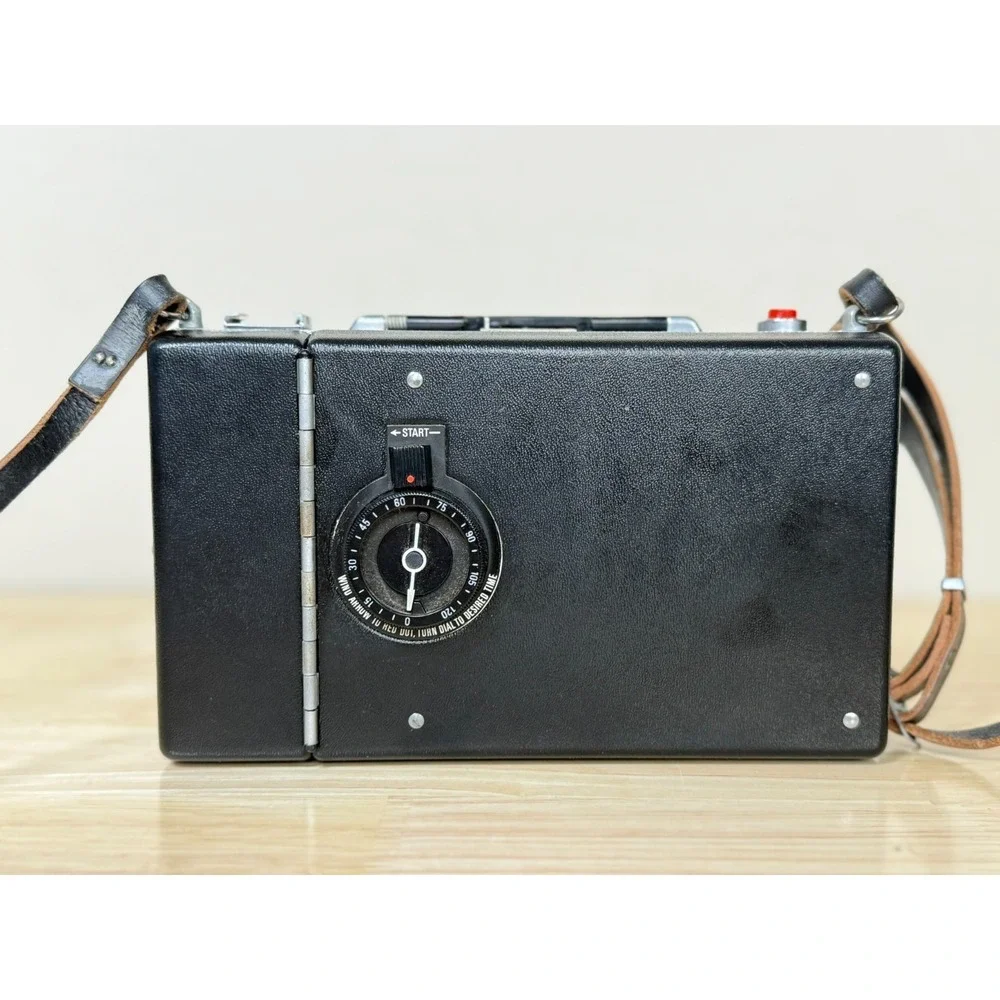 Polaroid 195 Land Camera w/ Tomioka 114mm lens, Accessories, & Case Untested